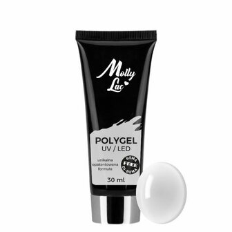 MollyLac Polygel  Clear 30ml nr. 01