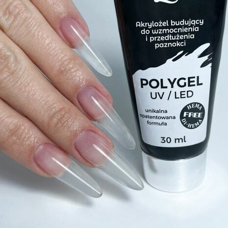 MollyLac Polygel  Clear 30ml nr. 01